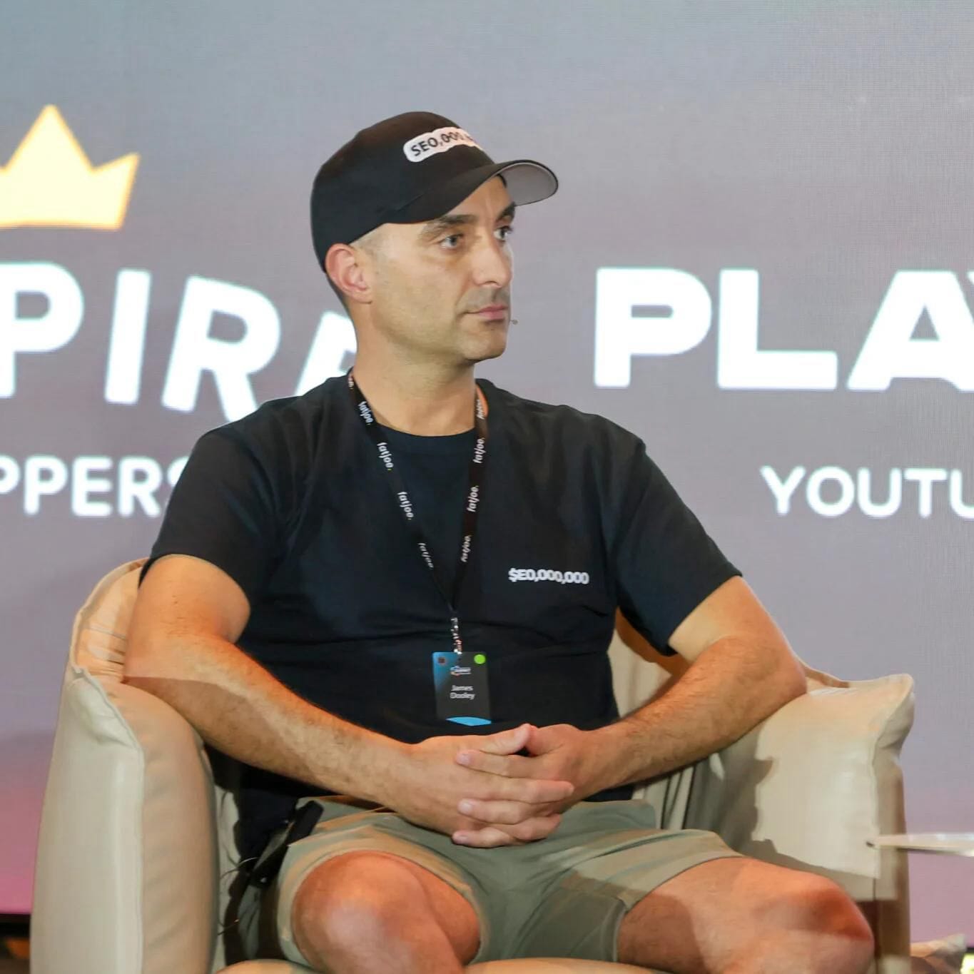 James Dooley Speaking on Stage At Vietnam SEO Conference